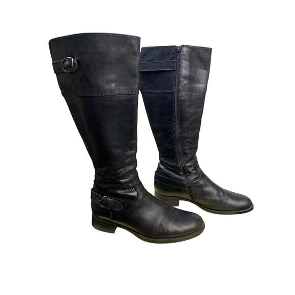 Aldo Black Heeled Boots - Picture 2 of 7